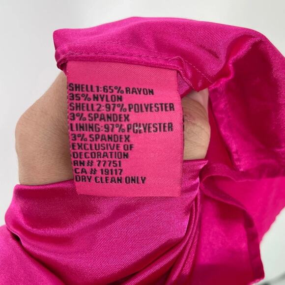 Vtg Betsey Johnson Black Pink Dress 6 Lace Overlay Embroidered Whimsigoth New - Picture 14 of 16